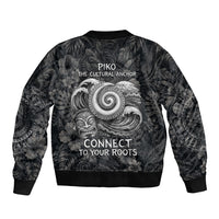 Hawaiian Piko Bomber Jacket Cultural Anchor Connect Your Roots Ocean Waves