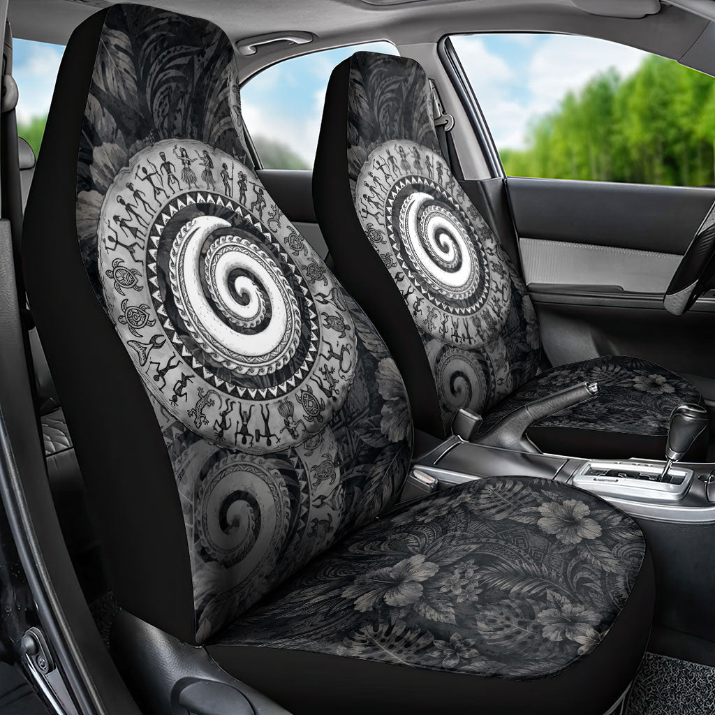 Hawaiian Piko Car Seat Cover Cultural Anchor Connect Your Roots Ocean Waves