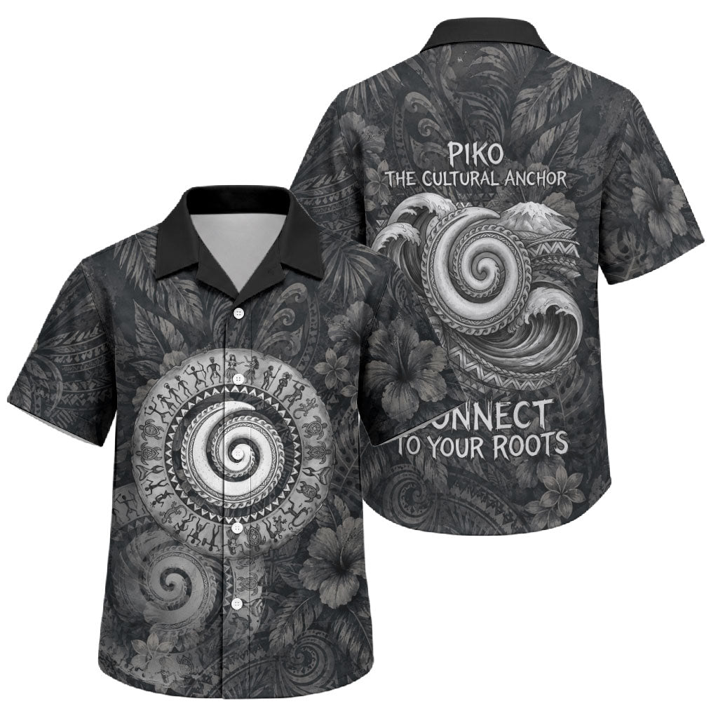 Hawaiian Piko Family Matching Mermaid Dress and Hawaiian Shirt Cultural Anchor Connect Your Roots Ocean Waves