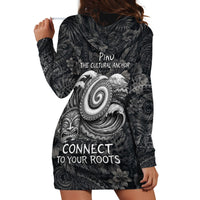 Hawaiian Piko Hoodie Dress Cultural Anchor Connect Your Roots Ocean Waves