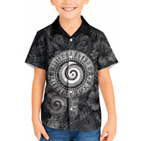 Hawaiian Piko Kid Hawaiian Shirt Cultural Anchor Connect Your Roots Ocean Waves