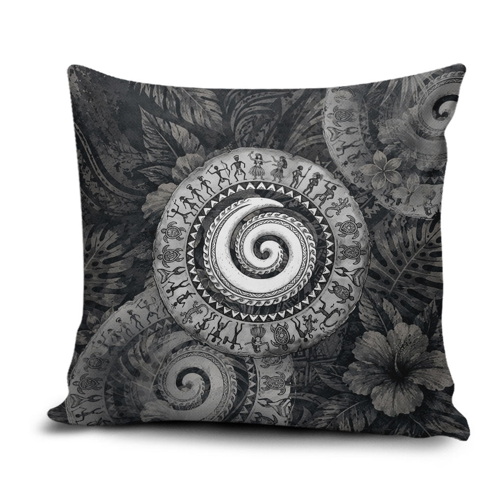 Hawaiian Piko Pillow Cover Cultural Anchor Connect Your Roots Ocean Waves