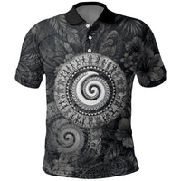 Hawaiian Piko Polo Shirt Cultural Anchor Connect Your Roots Ocean Waves