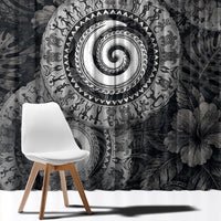 Hawaiian Piko Window Curtain Cultural Anchor Connect Your Roots Ocean Waves