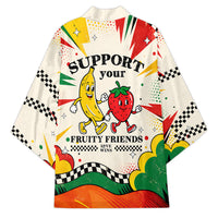 Support Your Fruity Friends Love Wins Gay Pride Kimono LGBTQ Retro 30s Cartoon Checkered TS04 - Polynesian Pride