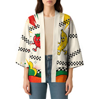 Support Your Fruity Friends Love Wins Gay Pride Kimono LGBTQ Retro 30s Cartoon Checkered TS04 - Polynesian Pride