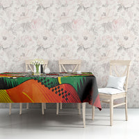 Support Your Fruity Friends Love Wins Gay Pride Tablecloth LGBTQ Retro 30s Cartoon Checkered