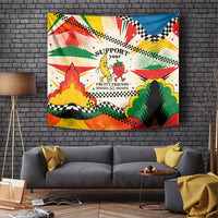 Support Your Fruity Friends Love Wins Gay Pride Tapestry LGBTQ Retro 30s Cartoon Checkered TS04 White Yellow - Polynesian Pride
