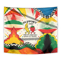 Support Your Fruity Friends Love Wins Gay Pride Tapestry LGBTQ Retro 30s Cartoon Checkered TS04 - Polynesian Pride