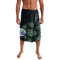 Federated States Of Micronesia Lavalava FSM Tropical Monstera Leaf Dark Tribal Pattern