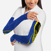Federated States Of Micronesia FSM Arm Sleeves Pacific Islander Tribal Swirl Geometric Pattern