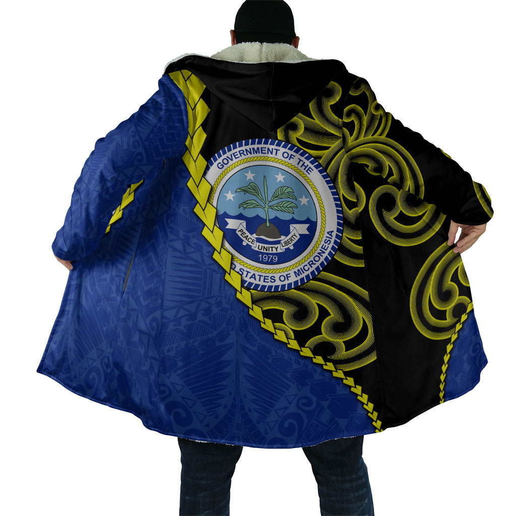 Federated States Of Micronesia FSM Cloak Pacific Islander Tribal Swirl Geometric Pattern