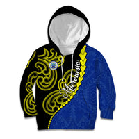 Federated States Of Micronesia FSM Kid Hoodie Pacific Islander Tribal Swirl Geometric Pattern