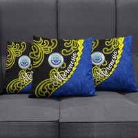 Federated States Of Micronesia FSM Pillow Cover Pacific Islander Tribal Swirl Geometric Pattern