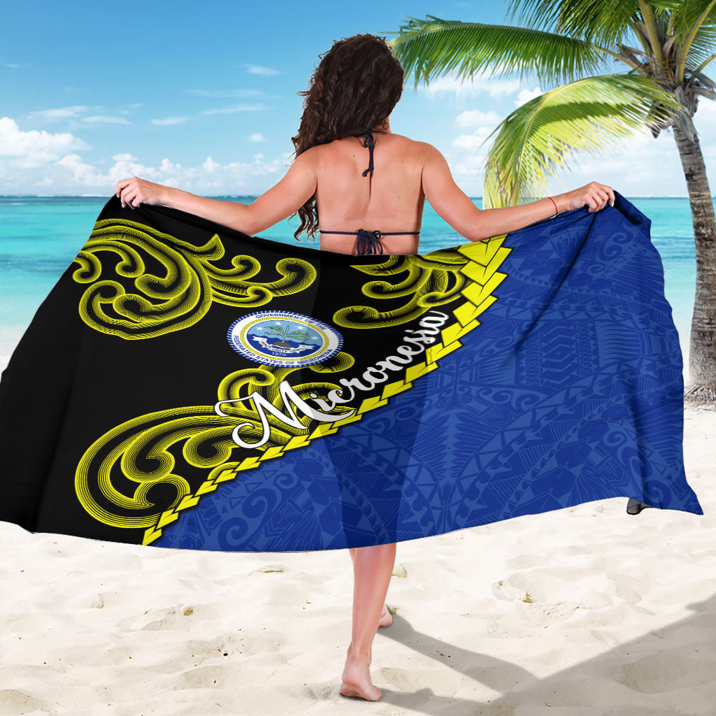Federated States Of Micronesia FSM Sarong Pacific Islander Tribal Swirl Geometric Pattern