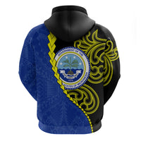 Federated States Of Micronesia FSM Zip Hoodie Pacific Islander Tribal Swirl Geometric Pattern