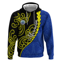 Federated States Of Micronesia FSM Zip Hoodie Pacific Islander Tribal Swirl Geometric Pattern