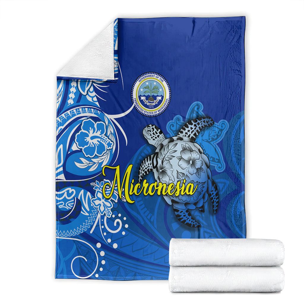 Micronesia Sea Turtle Blanket Federated States Of Micronesia Tribal Floral Pattern