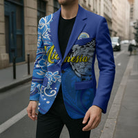 Micronesia Sea Turtle Blazer Federated States Of Micronesia Tribal Floral Pattern