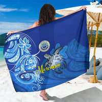 Micronesia Sea Turtle Sarong Federated States Of Micronesia Tribal Floral Pattern