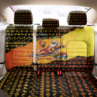 Tropical Christmas In July Santa Claus Back Car Seat Cover Festive Hawaiian With Beach Reindeer Sleigh TS04 - Polynesian Pride