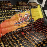 Tropical Christmas In July Santa Claus Back Car Seat Cover Festive Hawaiian With Beach Reindeer Sleigh TS04 - Polynesian Pride
