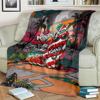 Tropical Christmas In July Candy Cane Surf Blanket Vibrant Street Art Beach Graffiti Graphic TS04 - Polynesian Pride