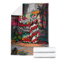 Tropical Christmas In July Candy Cane Surf Blanket Vibrant Street Art Beach Graffiti Graphic TS04 - Polynesian Pride