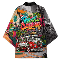 Tropical Christmas In July Candy Cane Surf Kimono Vibrant Street Art Beach Graffiti Graphic TS04 - Polynesian Pride