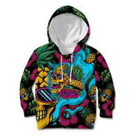 Pineapple Skull Kid Hoodie Sumer Time TS04 - Polynesian Pride