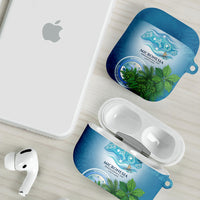 Micronesia Independence Day AirPods Case FSM Patriotic Pacific Island Nan Madol Ruins Seabird Tropical