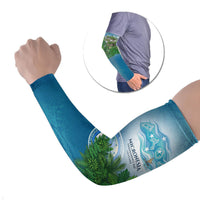 Micronesia Independence Day Arm Sleeves FSM Patriotic Pacific Island Nan Madol Ruins Seabird Tropical