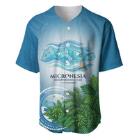 Micronesia Independence Day Baseball Jersey FSM Patriotic Pacific Island Nan Madol Ruins Seabird Tropical