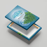 Micronesia Independence Day Canvas Wall Art FSM Patriotic Pacific Island Nan Madol Ruins Seabird Tropical