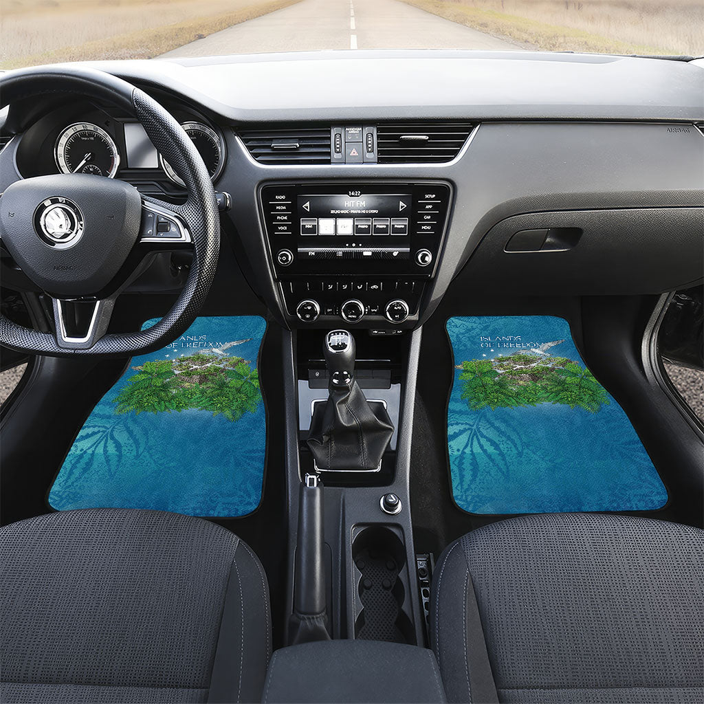 Micronesia Independence Day Car Mats FSM Patriotic Pacific Island Nan Madol Ruins Seabird Tropical