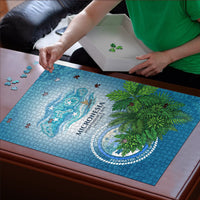 Micronesia Independence Day Puzzle FSM Patriotic Pacific Island Nan Madol Ruins Seabird Tropical