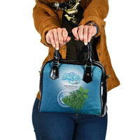 Micronesia Independence Day Shoulder Handbag FSM Patriotic Pacific Island Nan Madol Ruins Seabird Tropical