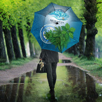 Micronesia Independence Day Umbrella FSM Patriotic Pacific Island Nan Madol Ruins Seabird Tropical