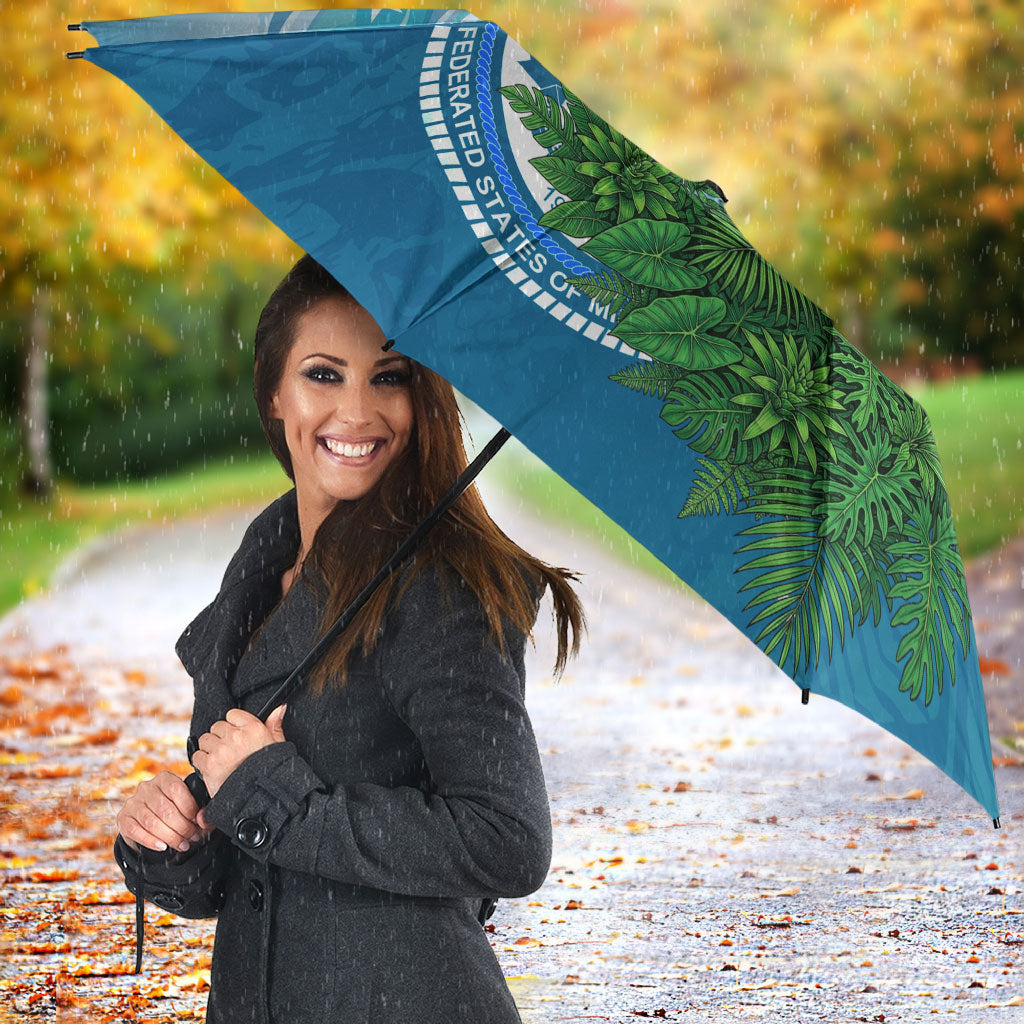 Micronesia Independence Day Umbrella FSM Patriotic Pacific Island Nan Madol Ruins Seabird Tropical