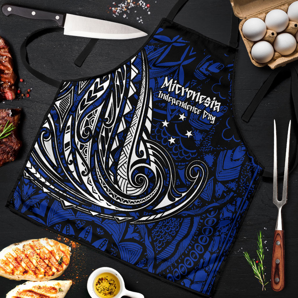 Micronesia Independence Day FSM Apron Tribal Tattoo Pattern Flag Seal Heritage