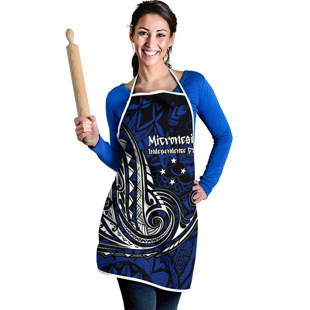 Micronesia Independence Day FSM Apron Tribal Tattoo Pattern Flag Seal Heritage