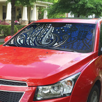 Micronesia Independence Day FSM Auto Sun Shade Tribal Tattoo Pattern Flag Seal Heritage