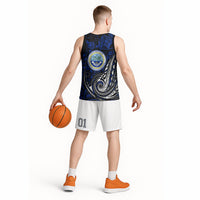 Micronesia Independence Day FSM Basketball Jersey Tribal Tattoo Pattern Flag Seal Heritage
