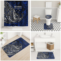 Micronesia Independence Day FSM Bathroom Set Tribal Tattoo Pattern Flag Seal Heritage
