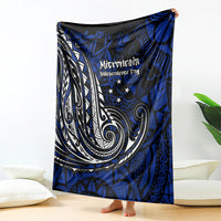 Micronesia Independence Day FSM Blanket Tribal Tattoo Pattern Flag Seal Heritage