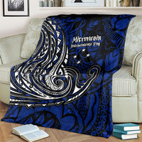 Micronesia Independence Day FSM Blanket Tribal Tattoo Pattern Flag Seal Heritage