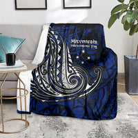 Micronesia Independence Day FSM Blanket Tribal Tattoo Pattern Flag Seal Heritage