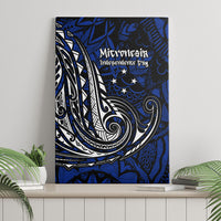 Micronesia Independence Day FSM Canvas Wall Art Tribal Tattoo Pattern Flag Seal Heritage