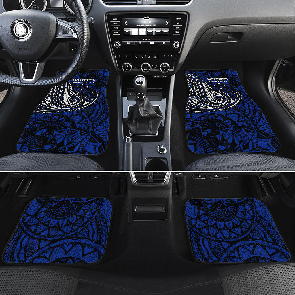Micronesia Independence Day FSM Car Mats Tribal Tattoo Pattern Flag Seal Heritage