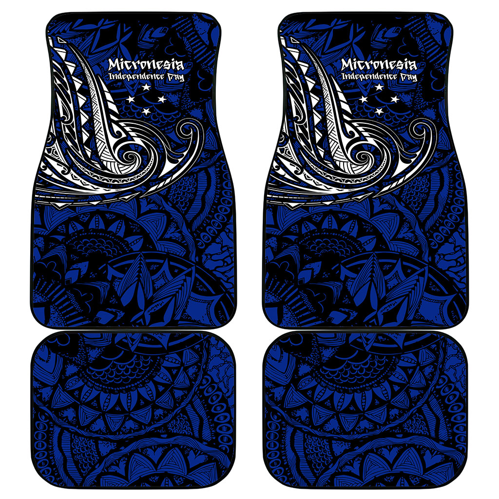 Micronesia Independence Day FSM Car Mats Tribal Tattoo Pattern Flag Seal Heritage